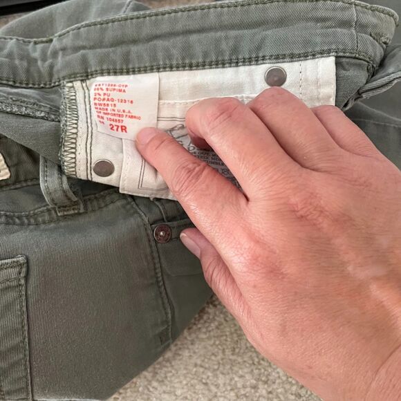 AG Adriano Goldschmied Super Skinny Fit Legging Low Rise Pocket Cotton Jeans - Picture 13 of 13